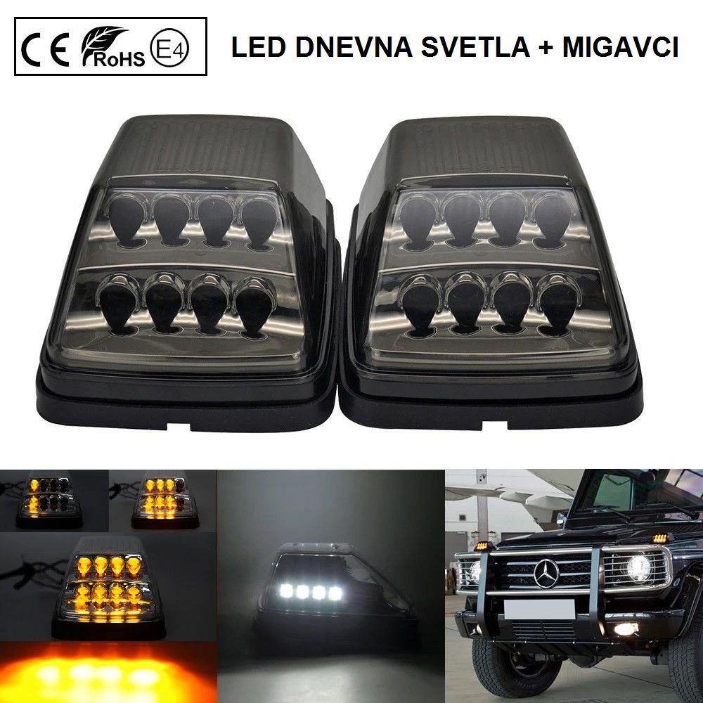 LED BOCNI DYNAMIC MIGAVCI I DNEVNA SVETLA, TIPSKI - MERCEDES - SMOKE LENS 170215LG Beograd Zemun